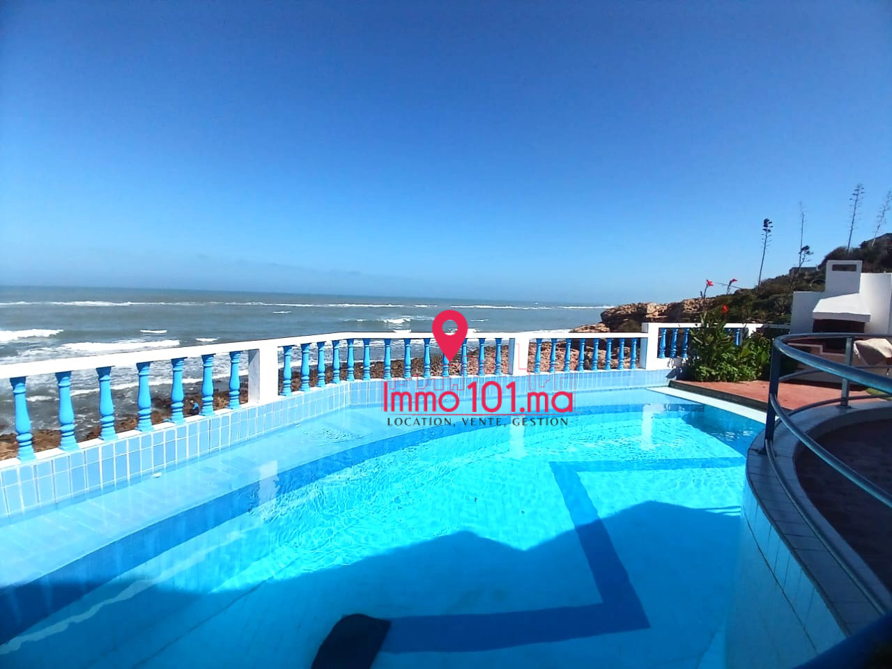 Location villa vide avec vue sur mer à Harhoura AYLVV2225